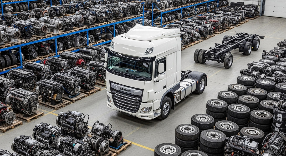 خرید قطعات DAF: راهنمای خرید قطعات یدکی DAF در تهران و سراسر ایران
